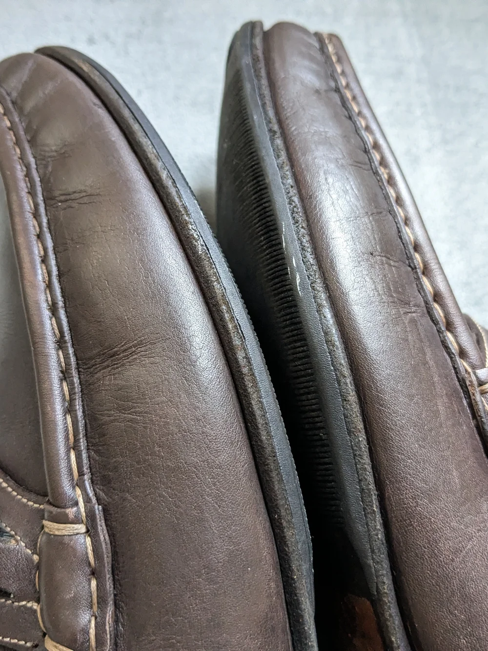 Gucci Men's Brown Leather Horsebit Loafers US 12 Slip Ons